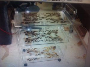 عربة لون برونز