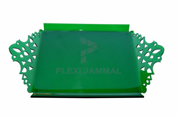 صينية زيك زاك لون اخضر