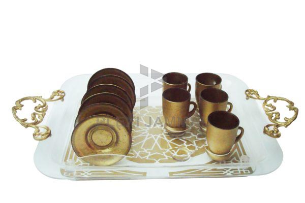 صينية ل 6 اكواب شاي