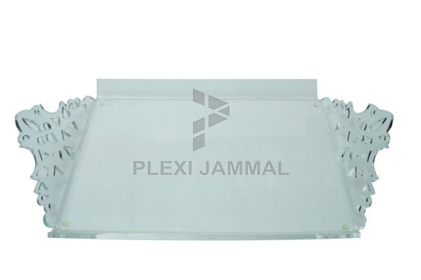 صينية زيك زاك شفاف