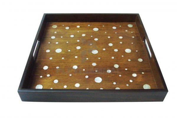 صينية مربعة صدف