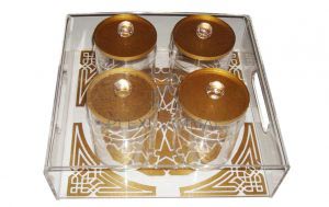 صينية نجمة ذهبي